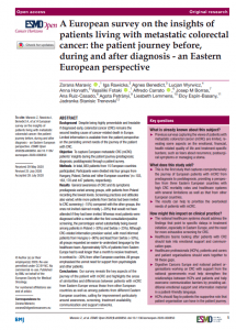 A European survey on the insights of patients living with metastatic colorectal cancer: the patient journey before, during and after diagnosis - an Eastern European perspective