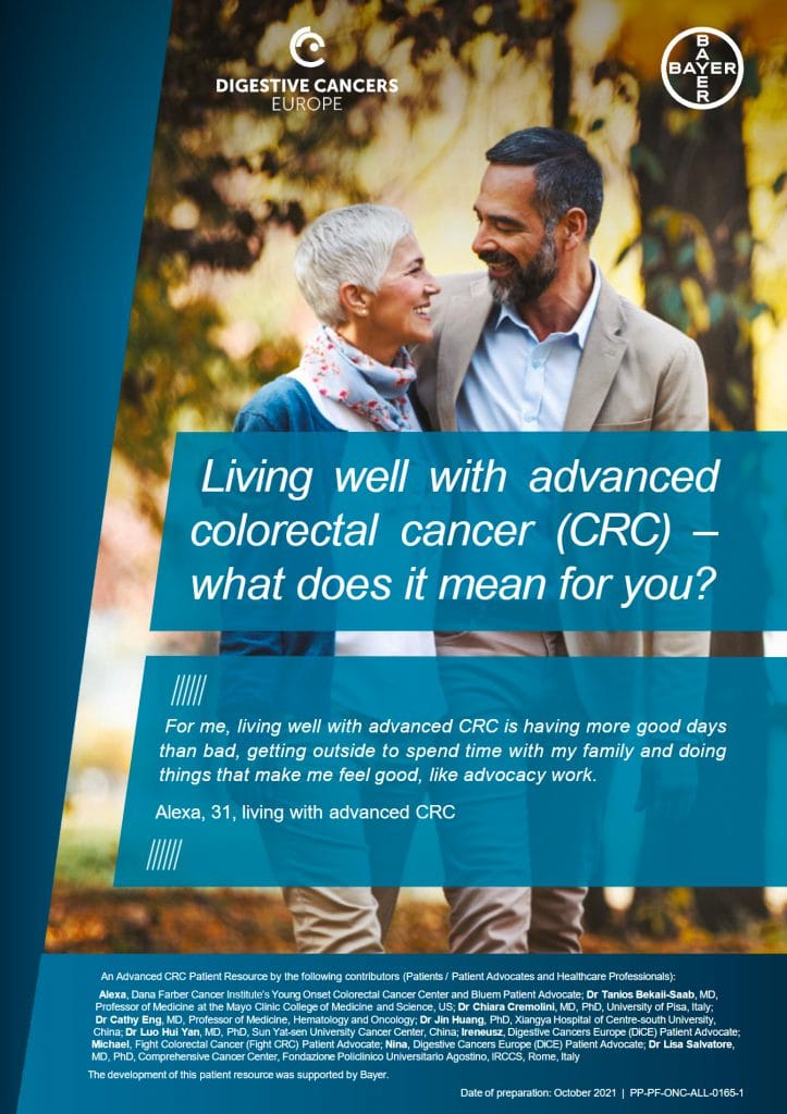 Living well with advanced colorectal cancer